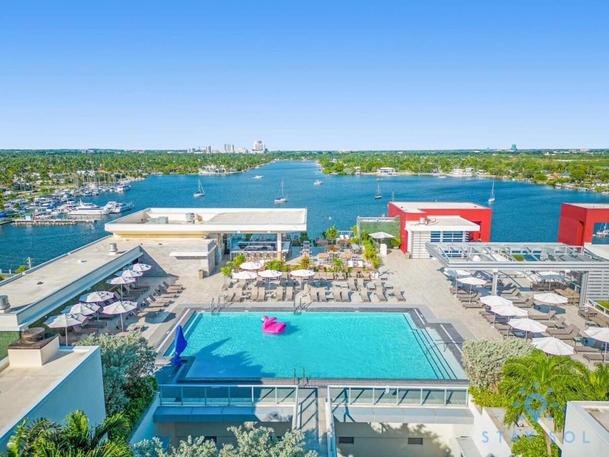 Rooftop Pool & Hot Tub - Gym - Hollywood Beach Exteriör bild