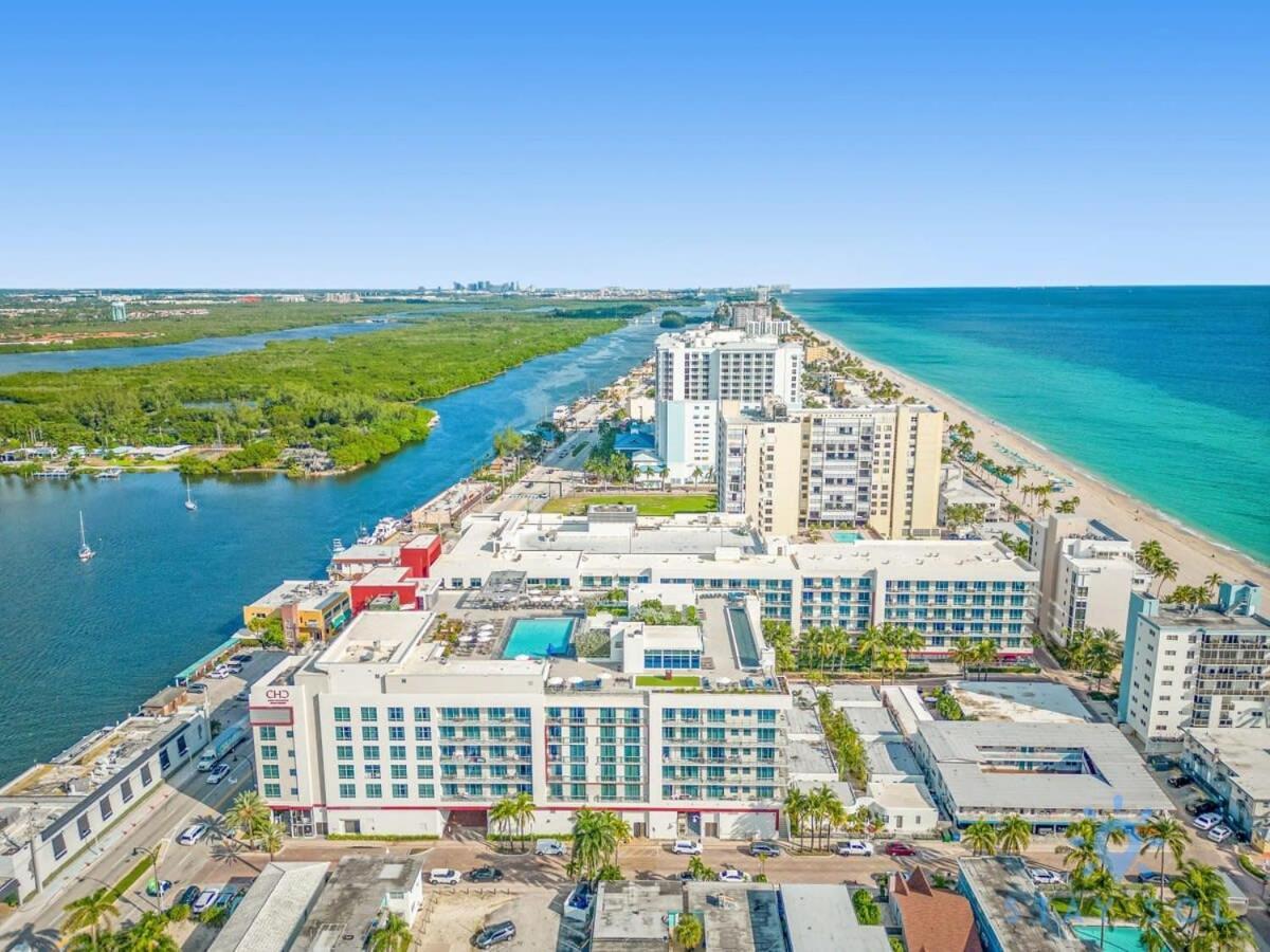 Rooftop Pool & Hot Tub - Gym - Hollywood Beach Exteriör bild