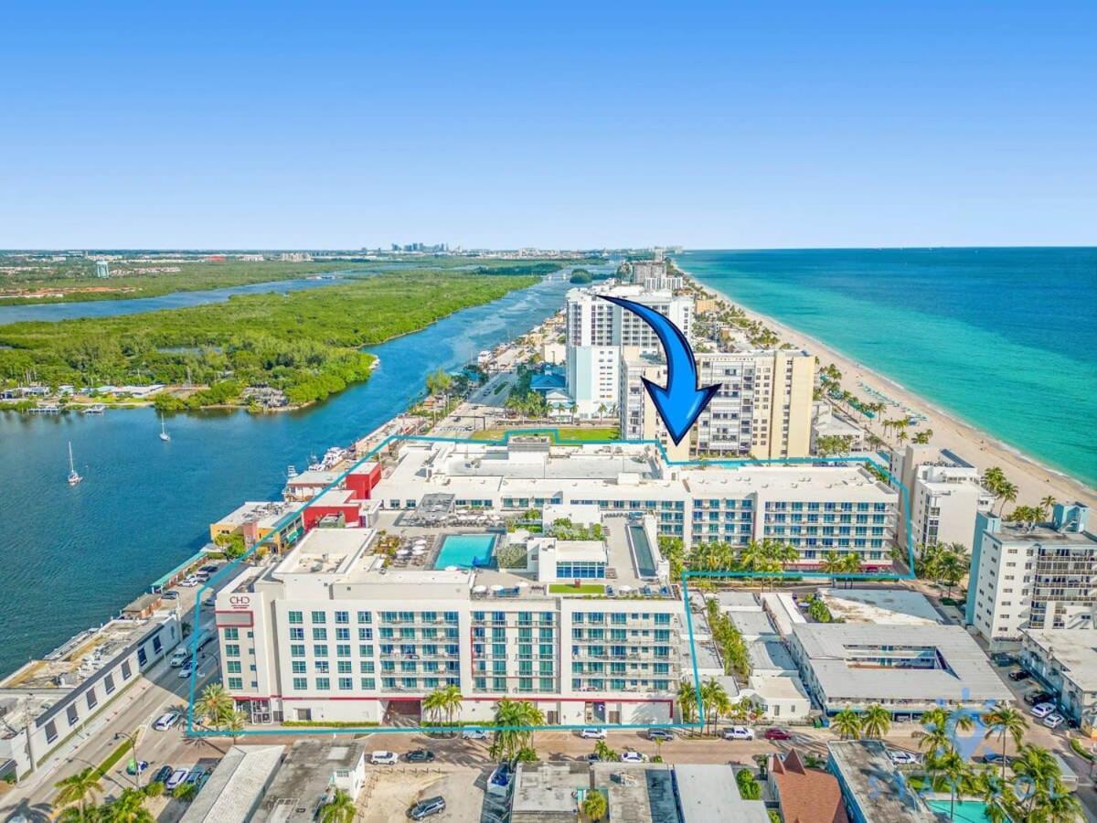 Rooftop Pool & Hot Tub - Gym - Hollywood Beach Exteriör bild