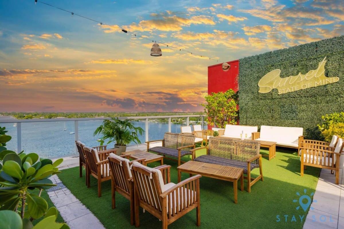 Rooftop Pool & Hot Tub - Gym - Hollywood Beach Exteriör bild
