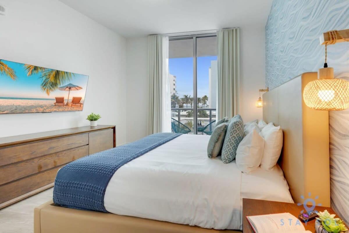 Rooftop Pool & Hot Tub - Gym - Hollywood Beach Exteriör bild